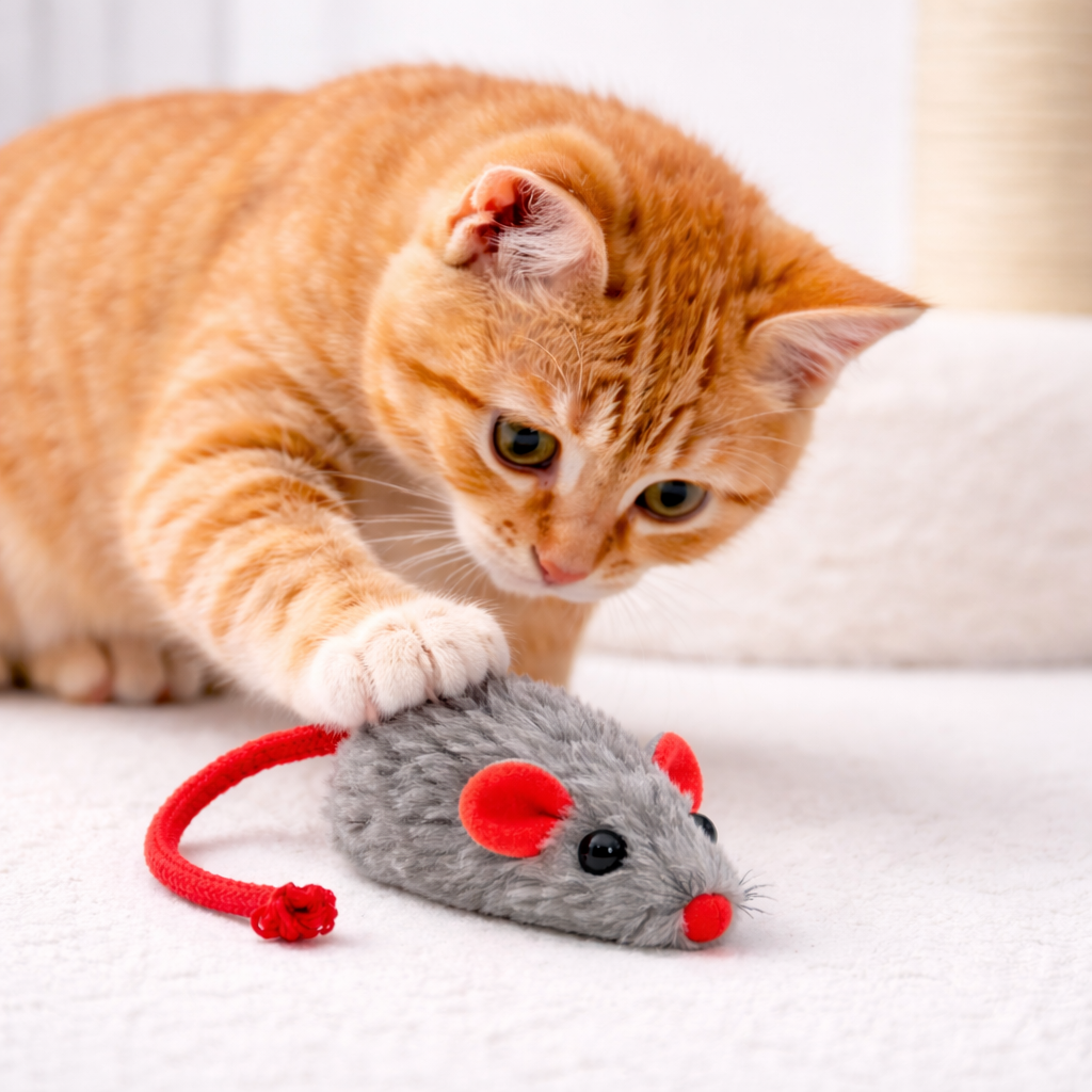 Catnip Mouse Toy-Interactive Hunting & Play Stimulator for Cats