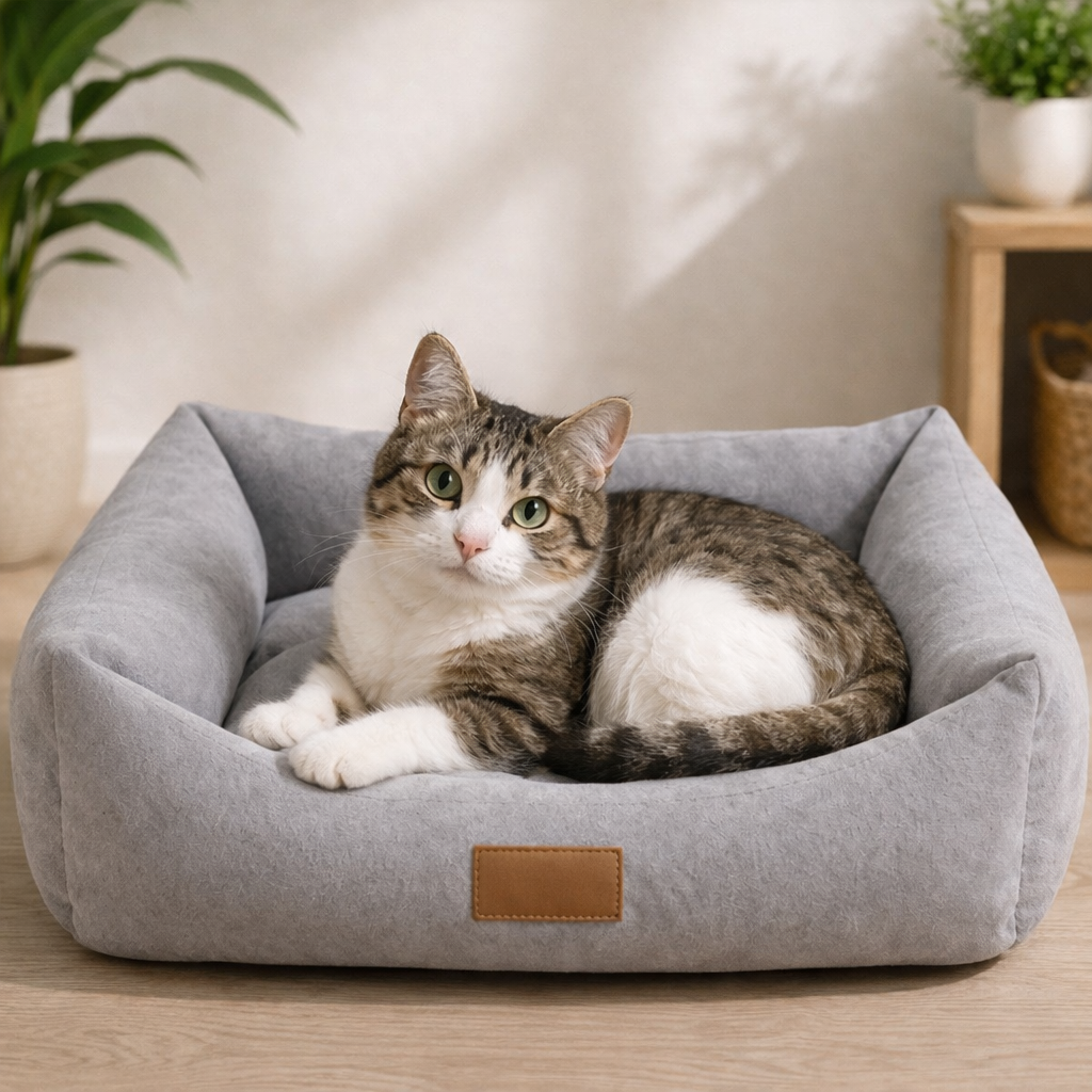 Goldenkind Comfort Cushion Pet Bed - Soft Support Bed for cats & Dogs