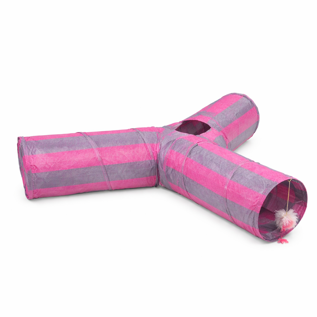 Interactive Cat Tunnel - Y-Shape hide & Play System