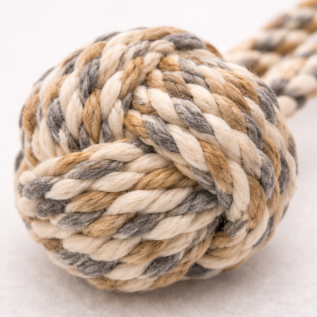 Rope Ball Dog Toy- Durable Tug & Chew Toy | Goldenkind Pets