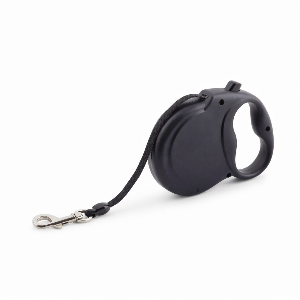 Extend Retractable  Lead - 5m Heavy Duty Tape Lead with Comfort Grip ( Black)