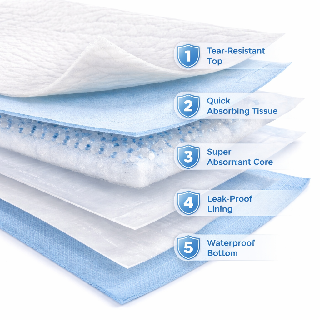 Puppy Training Pads (30 Pack)-Ultra Absorbent, Leak-proof Protection