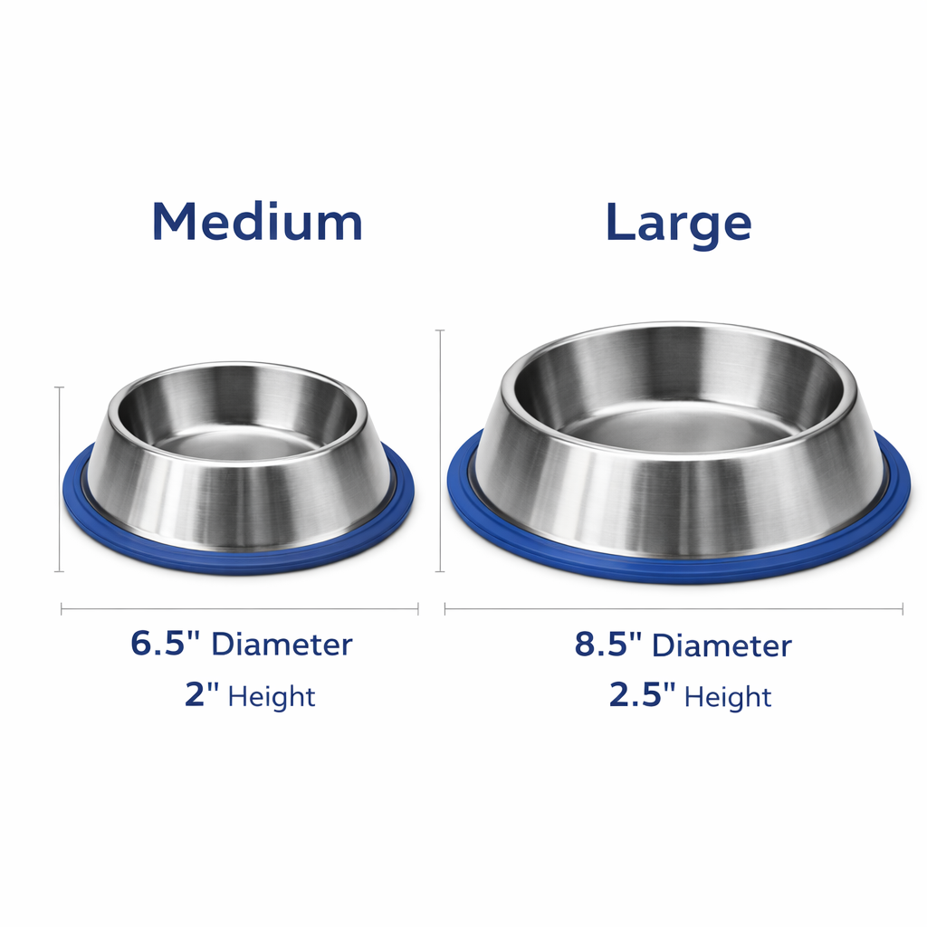 Non-Slip Stainless Steel Pet Bowl