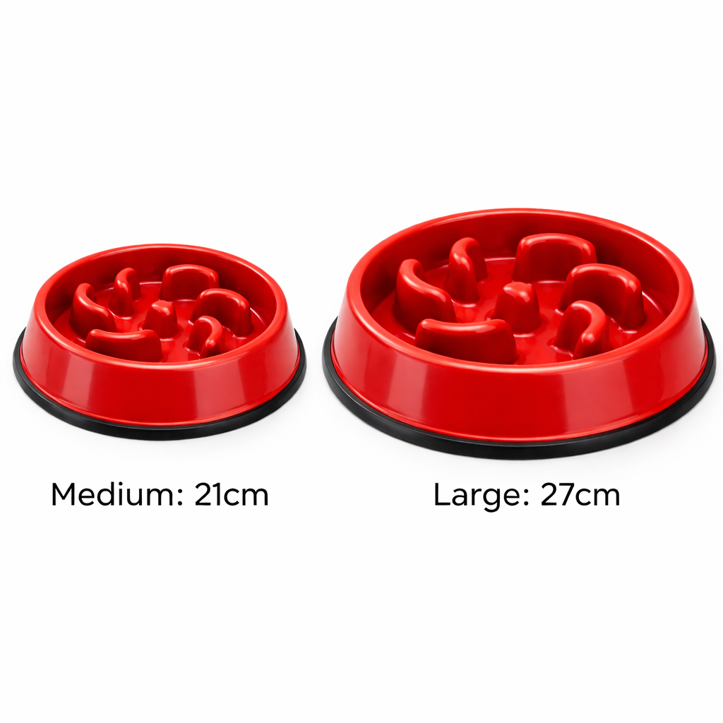 Anti-Gulp Slow Feeder Dog Bowl