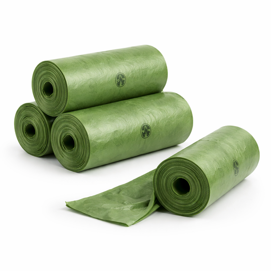 Leak- Proof Waste Bags - strong & Reliable Clean-up (4 Rolls)