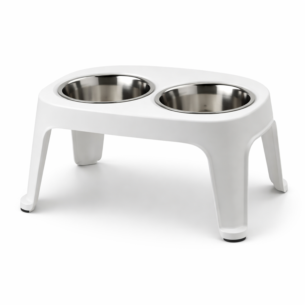 Elevated Dog Feeding Station with  Bowls | Goldenkind Pets