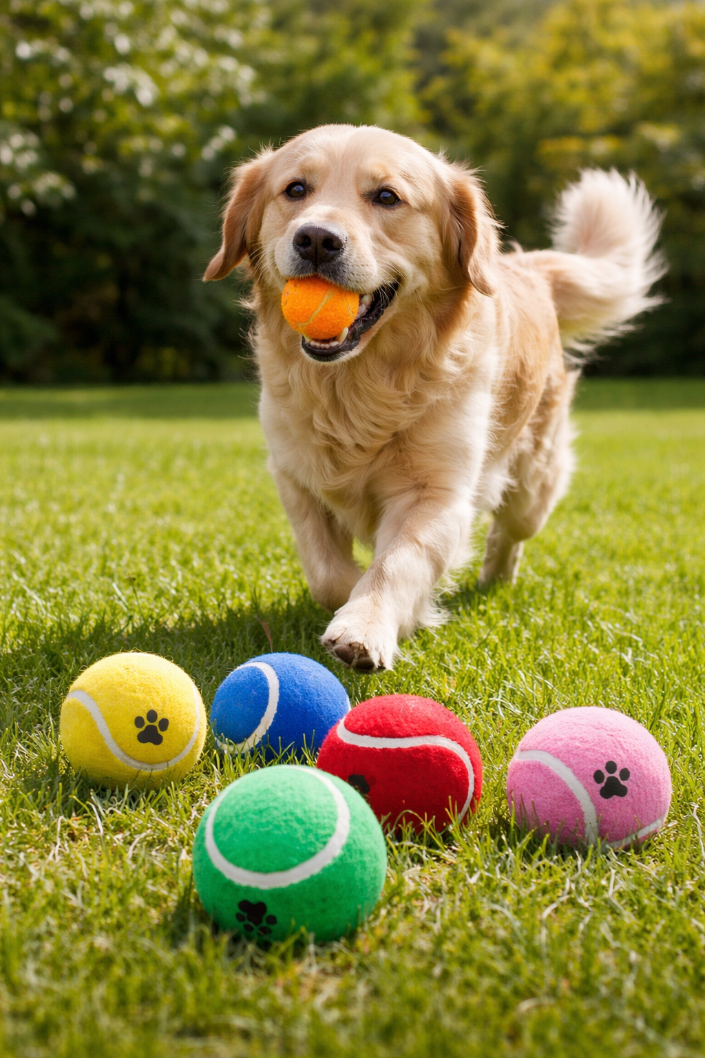 Fetch Tennis Balls ( 6 Pack ) - Durable Dog Play Balls