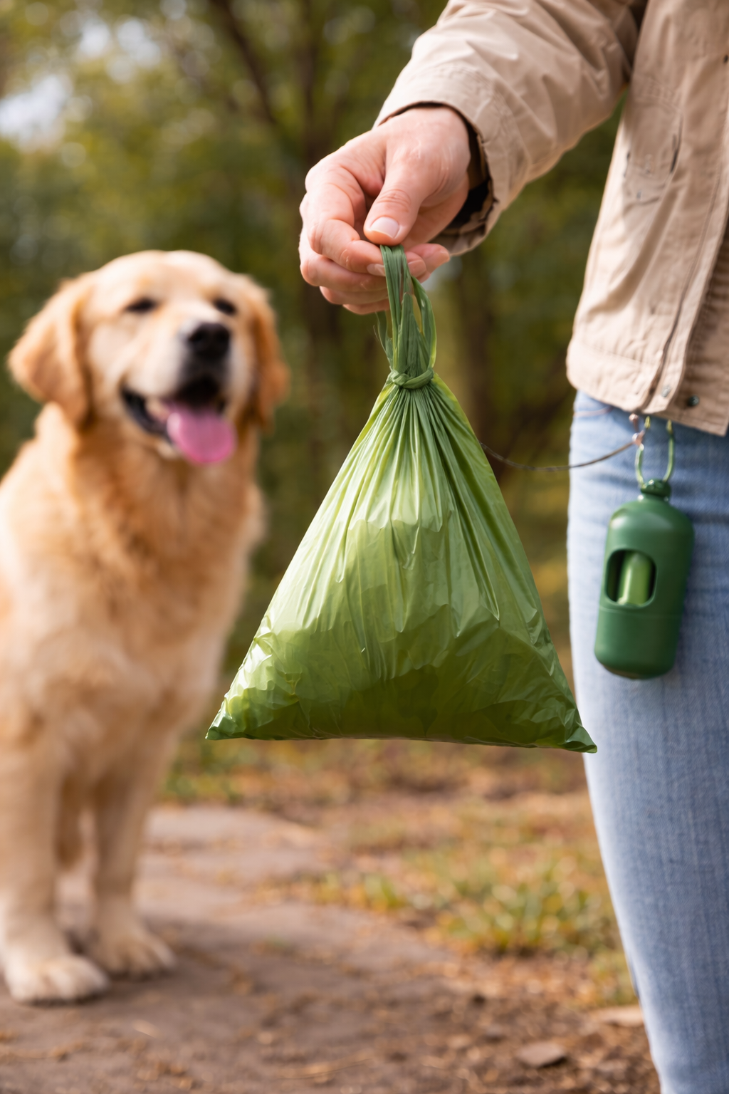 Leak- Proof Waste Bags - strong & Reliable Clean-up (4 Rolls)