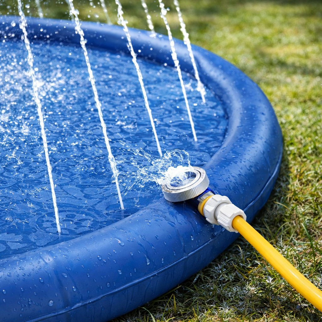 Pet Cooling Splash Sprinkler Mat – Outdoor Water Play Pad for Dogs & Pets (100cm)