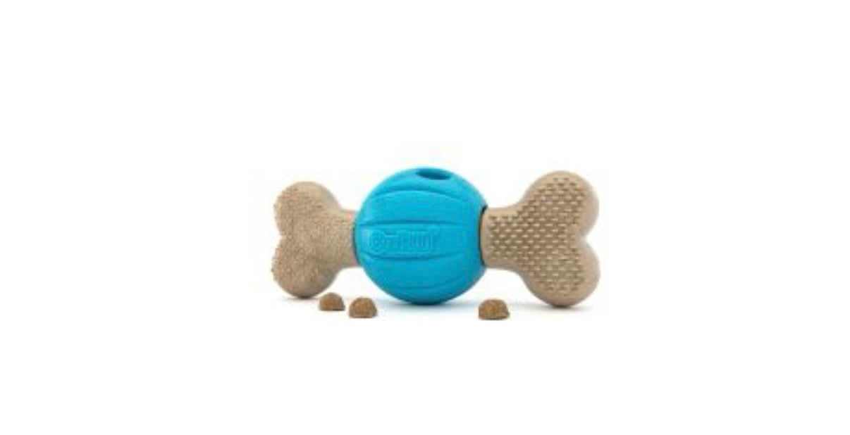 Interactive Dog Chew Toy with Treat Compartment | Durable Rubber Enrichment Toy